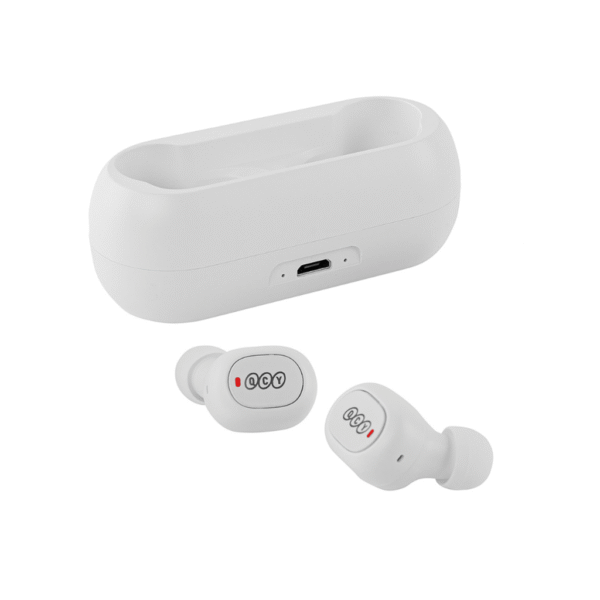 Auriculares In-Ear QCY T1C Blanco con Bluetooth 5.0, 20h de Batería y Sonido Estéreo Envolvente